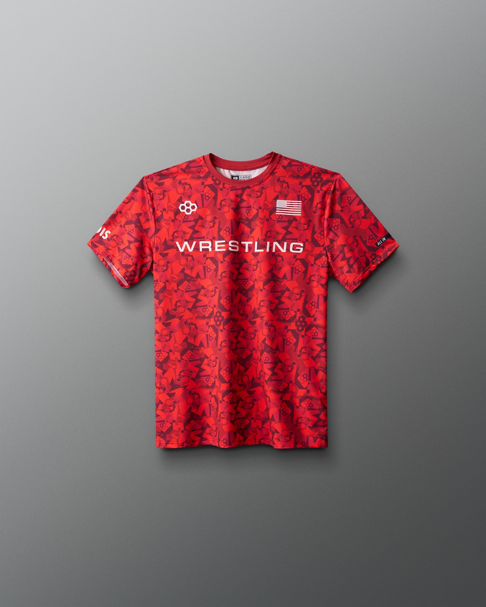RUDIS Wrestling Wordmark Camo Youth Sublimated T-Shirt