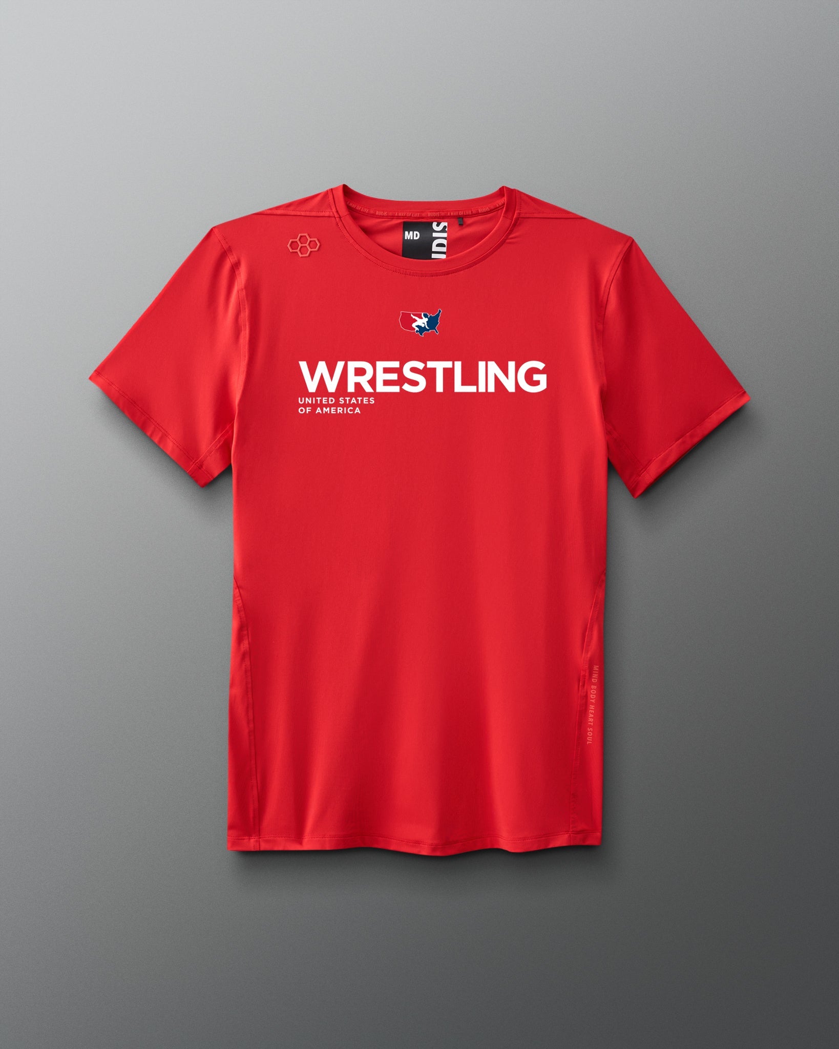 RUDIS USA Wrestling Performance T-Shirt - Men's Comfort