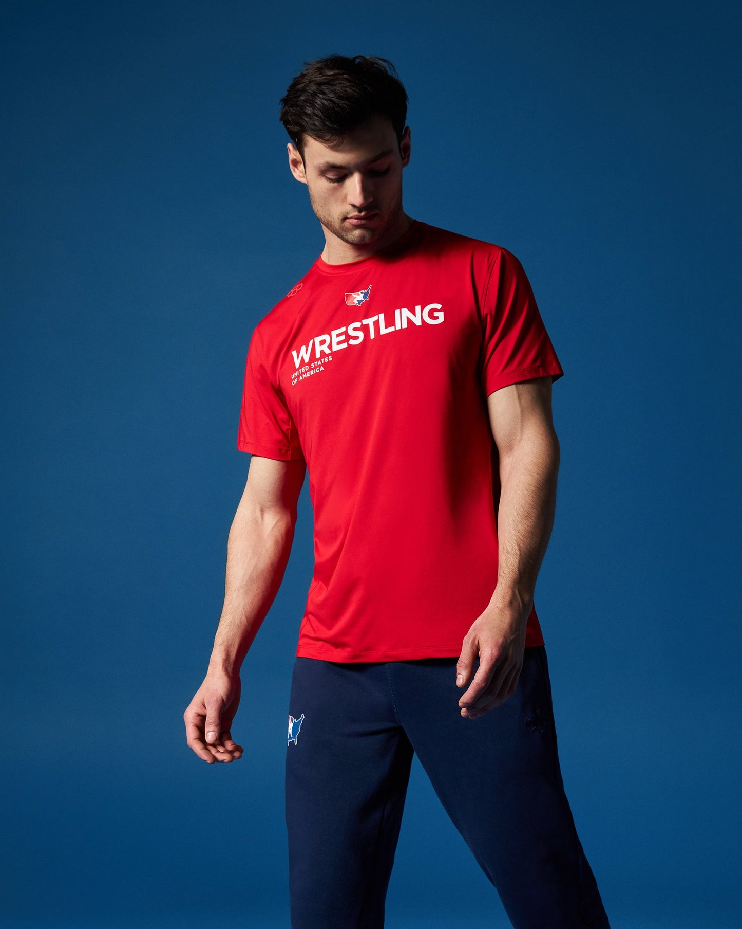 RUDIS USA Wrestling Performance T-Shirt - Men's Comfort
