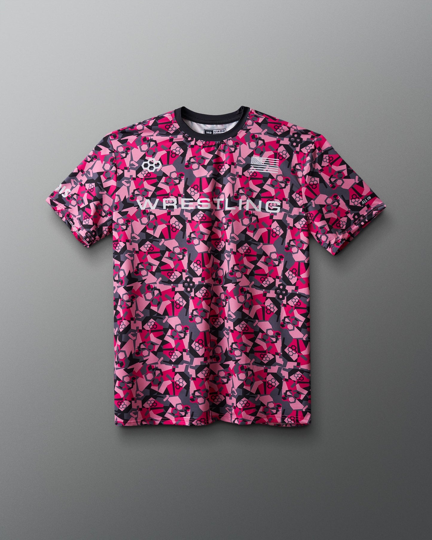 RUDIS Wrestling Wordmark Camo Sublimated T-Shirt
