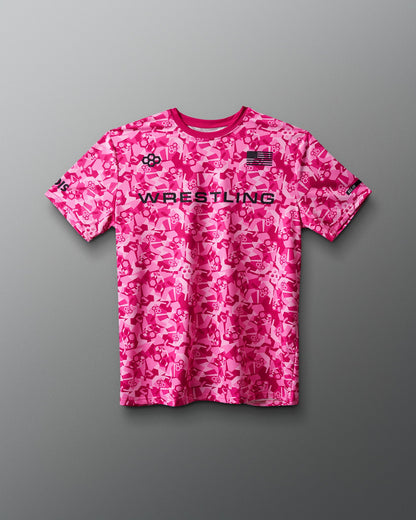 RUDIS Wrestling Wordmark Camo Sublimated T-Shirt
