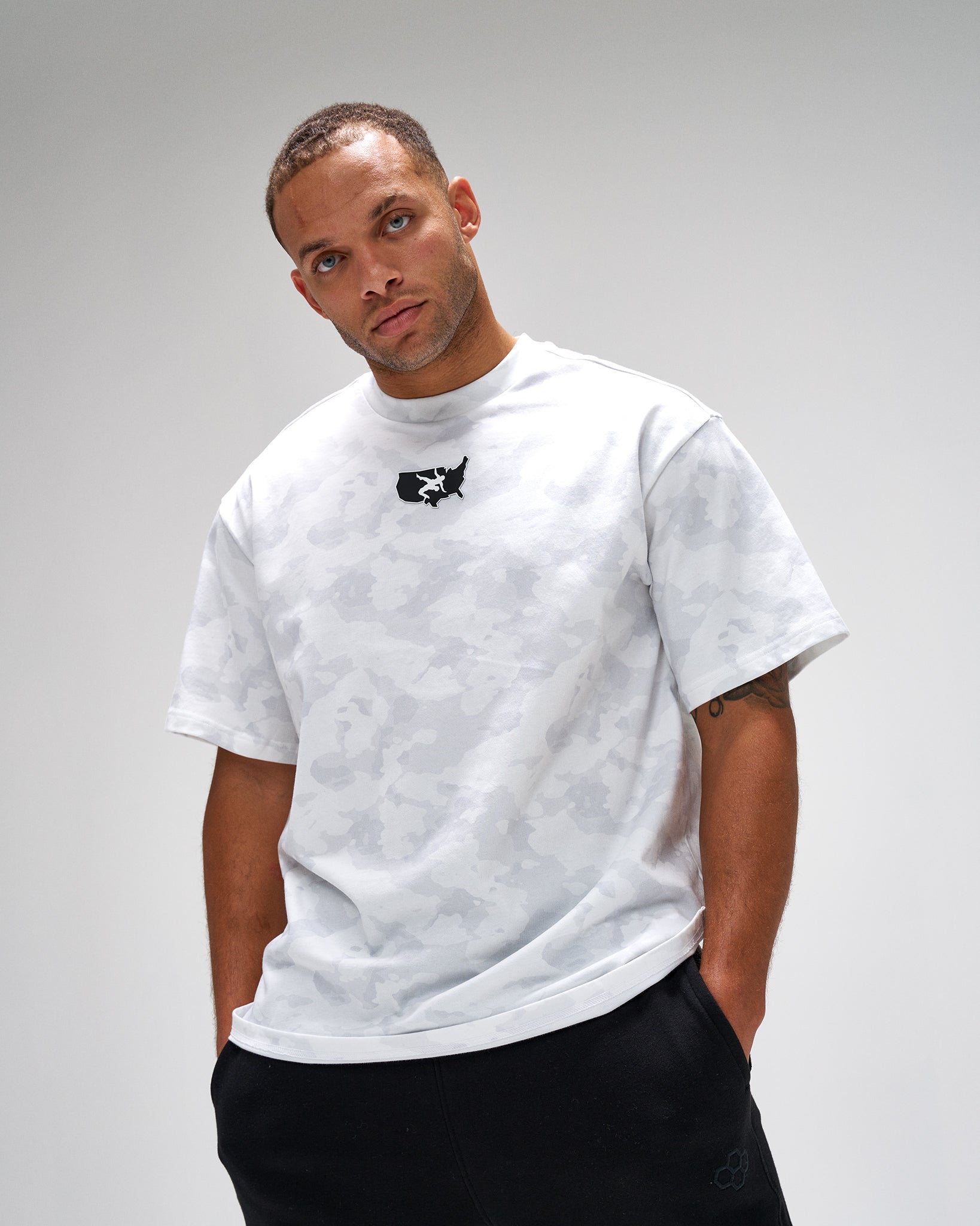 RUDIS USA Wrestling Tactical Drop Shoulder T-Shirt