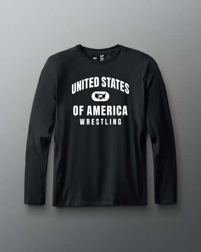 RUDIS USA Wrestling Performance Long Sleeve - Dominate the Mat