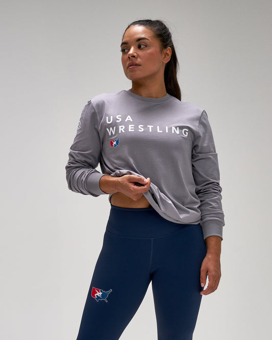 RUDIS USA Wrestling Stacked Hybrid Long Sleeve
