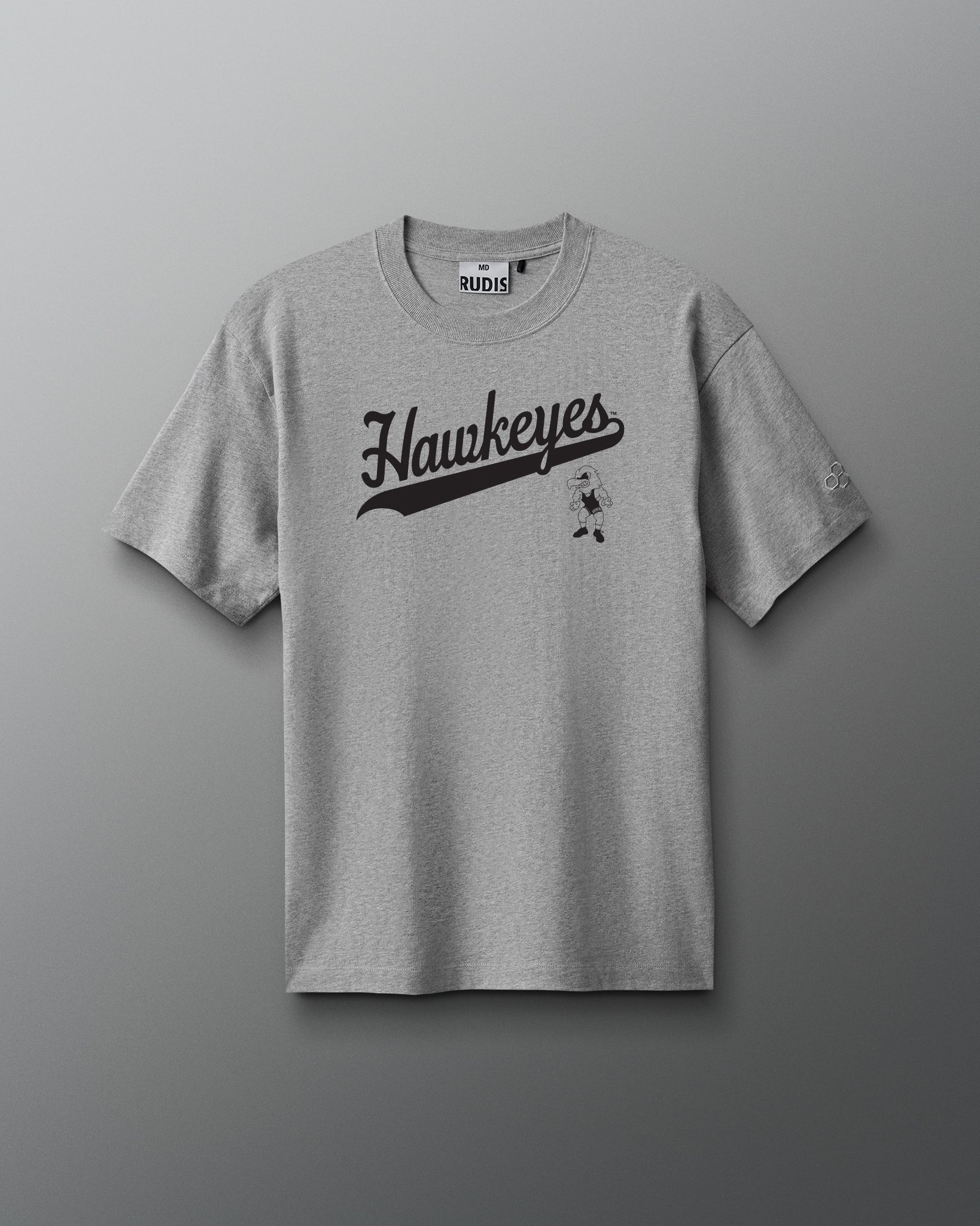 RUDIS Hawkeyes Script Heavyweight T-Shirt - Iowa Hawkeyes Wrestling shirt