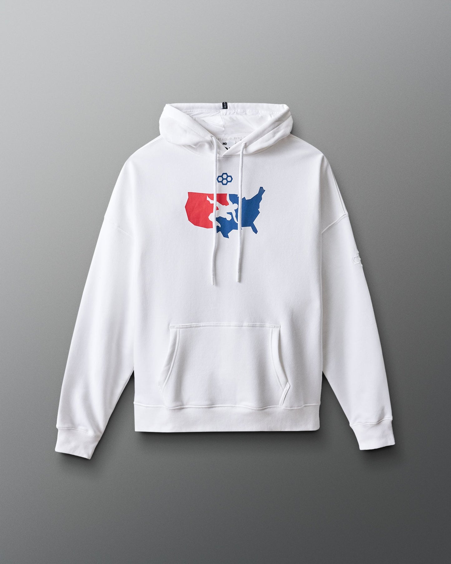 RUDIS USA Wrestling Comfort Fleece Relaxed Fit Hoodie