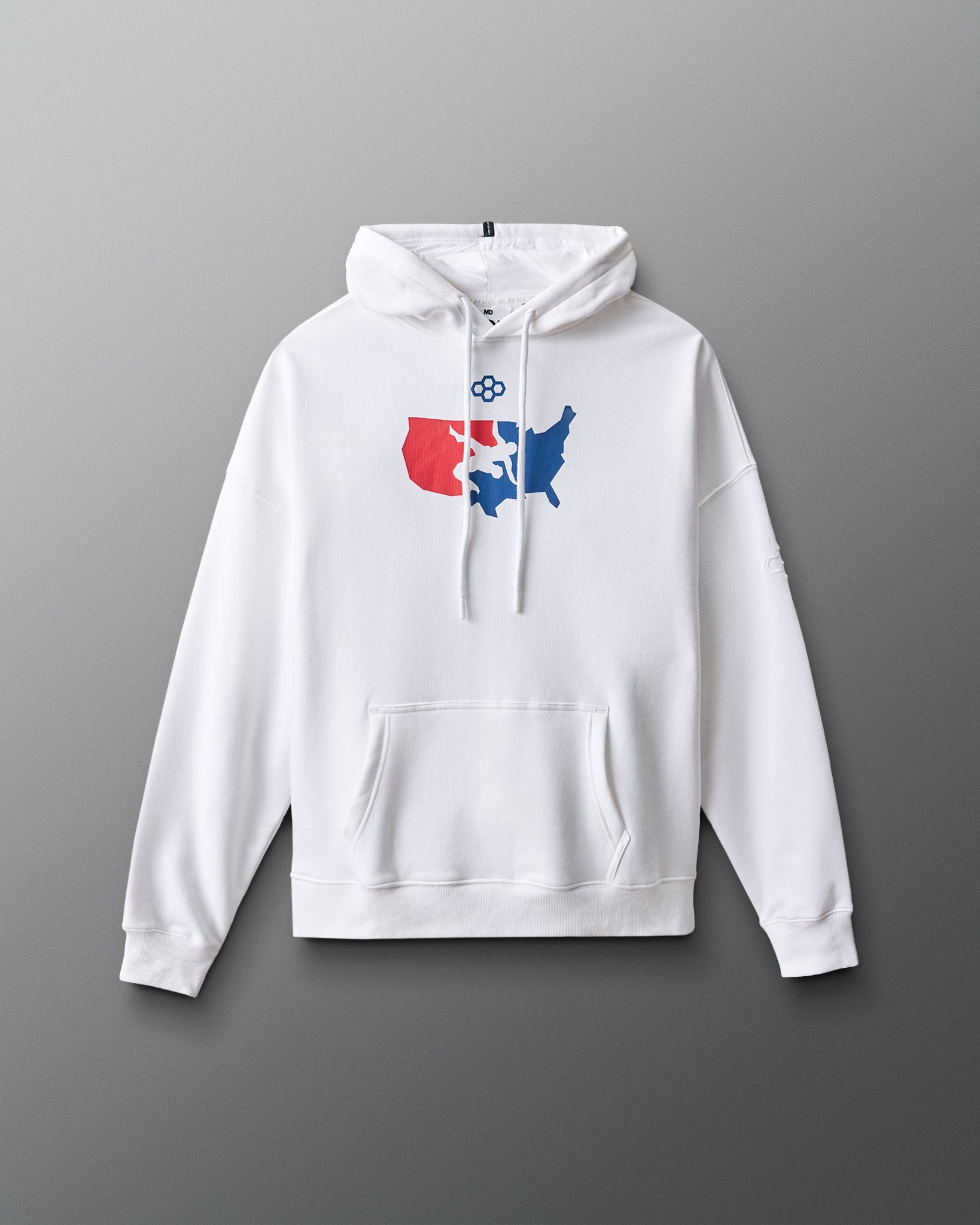 RUDIS USA Wrestling Comfort Fleece Relaxed Fit Hoodie