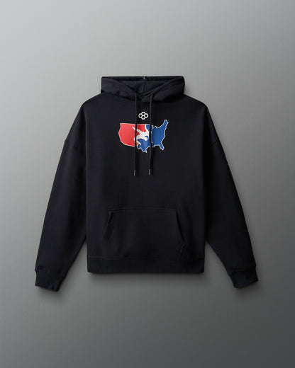 RUDIS USA Wrestling Comfort Fleece Relaxed Fit Hoodie