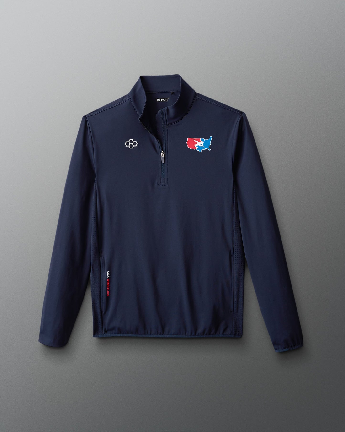 RUDIS USA Wrestling Map Logo Victory 1/4 Zip Jacket