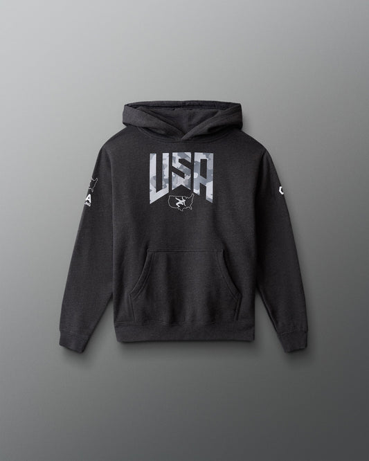 RUDIS USA Wrestling Camo Youth Tradition Hoodie
