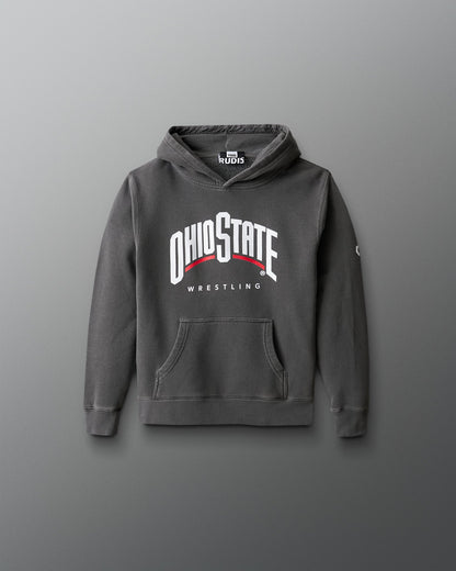 RUDIS Ohio State Wrestling Youth Washed Hoodie