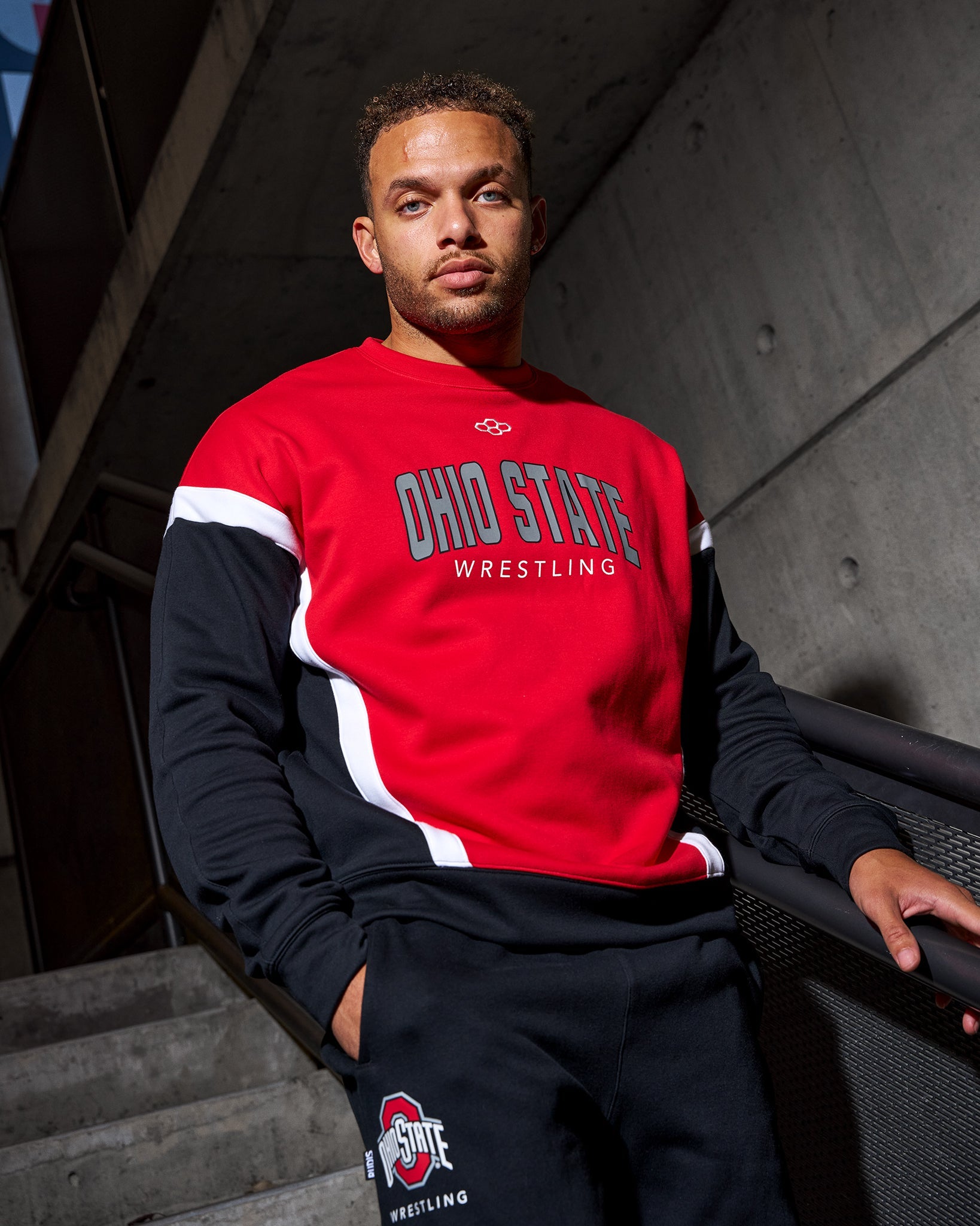 RUDIS Ohio State Colorblock Crewneck