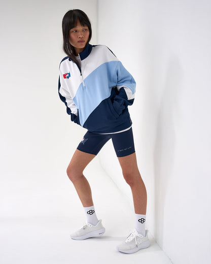 RUDIS USA Wrestling Colorblock 1/4 Zip - Officially Licensed