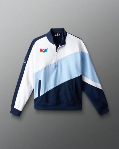 RUDIS USA Wrestling Colorblock 1/4 Zip - Officially Licensed