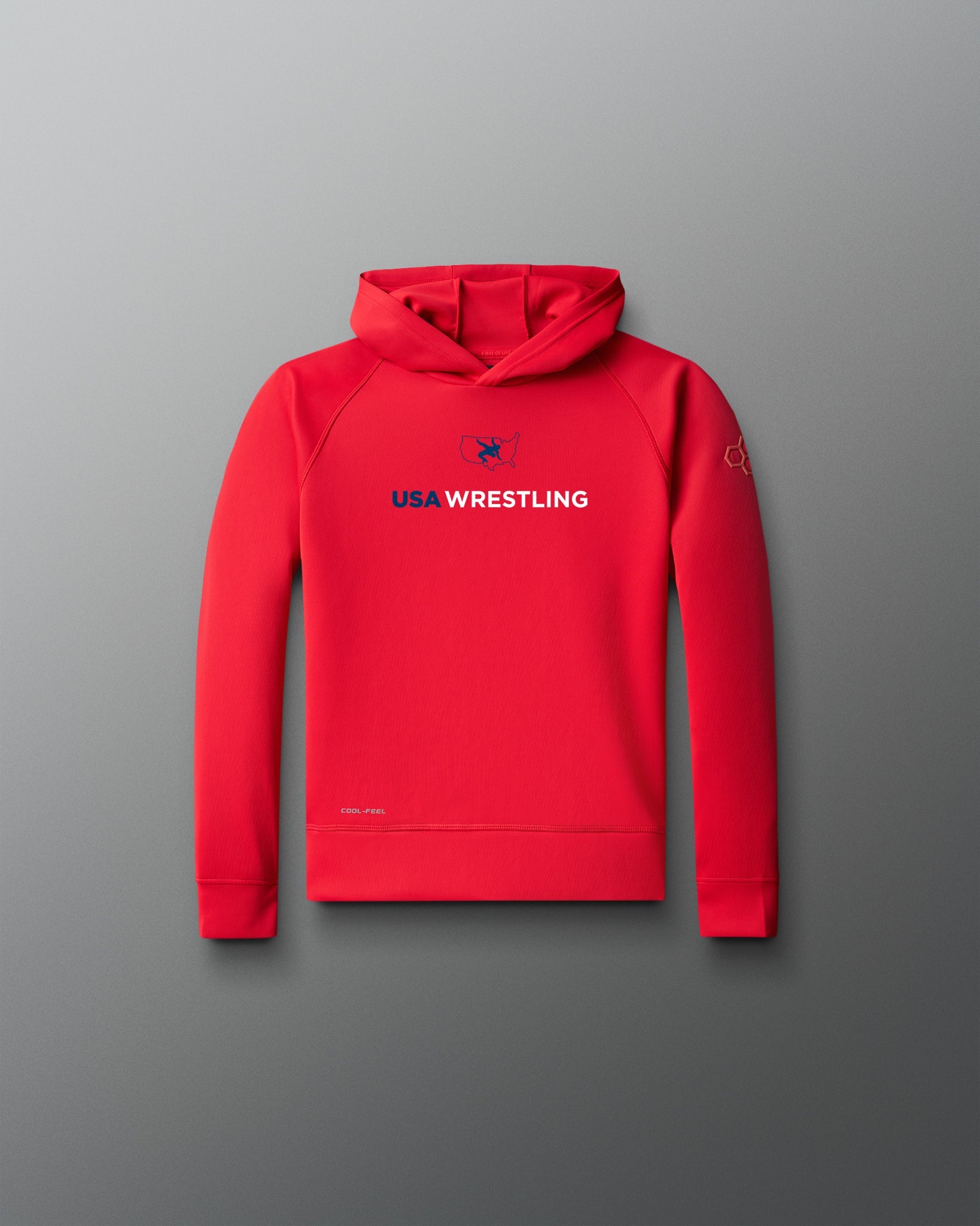RUDIS USA Wrestling Logo COOL-FEEL Youth Hoodie