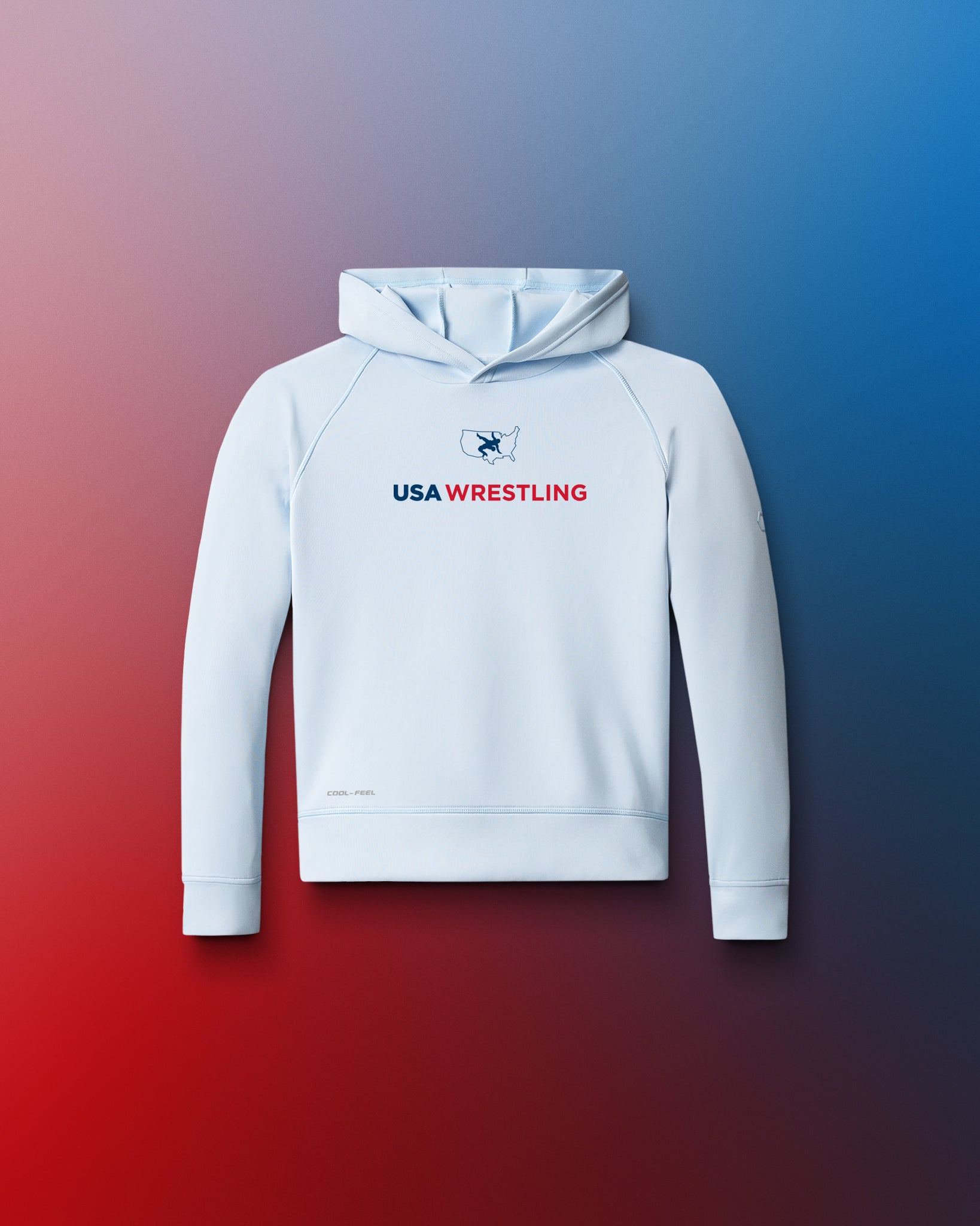 RUDIS USA Wrestling Logo COOL-FEEL Youth Hoodie