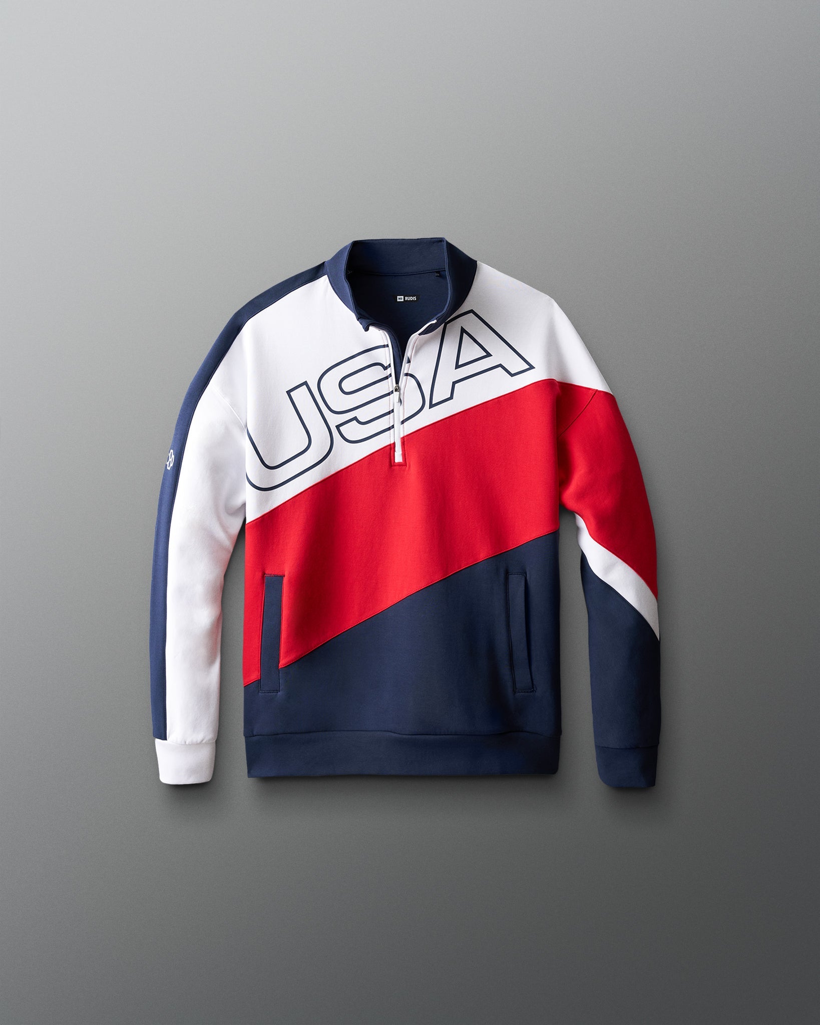 RUDIS USA Wrestling Youth Colorblock 1/4 Zip