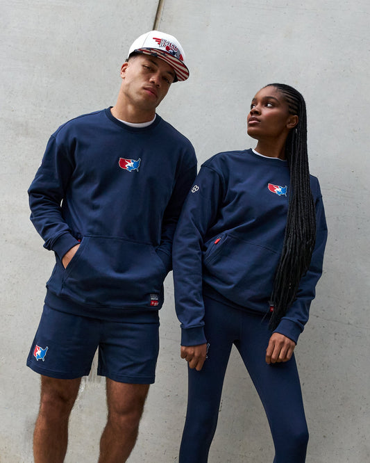 RUDIS USA Wrestling Luxe Terry Crewneck
