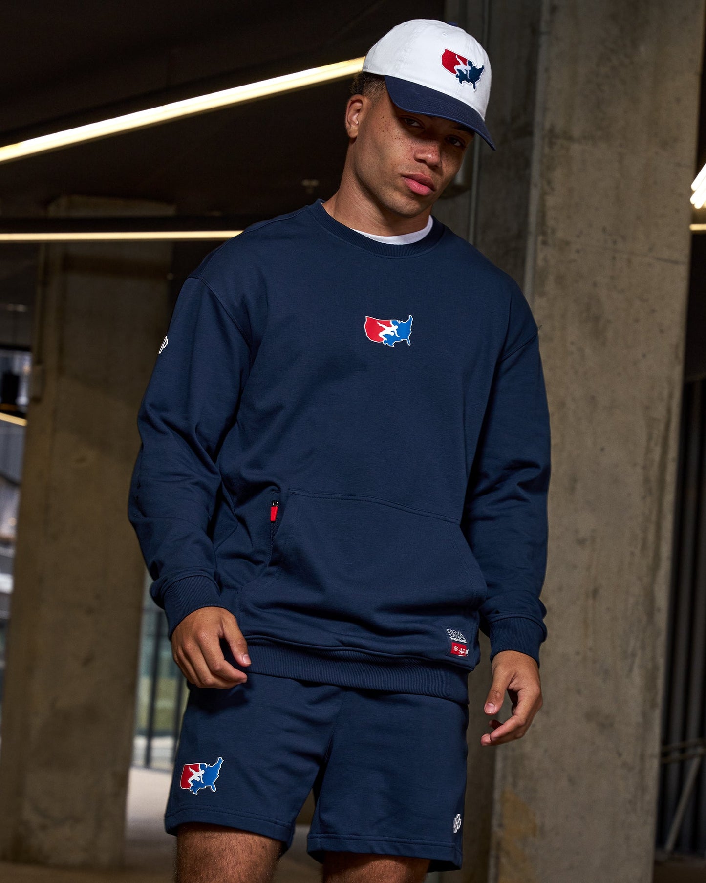 RUDIS USA Wrestling Luxe Terry Crewneck