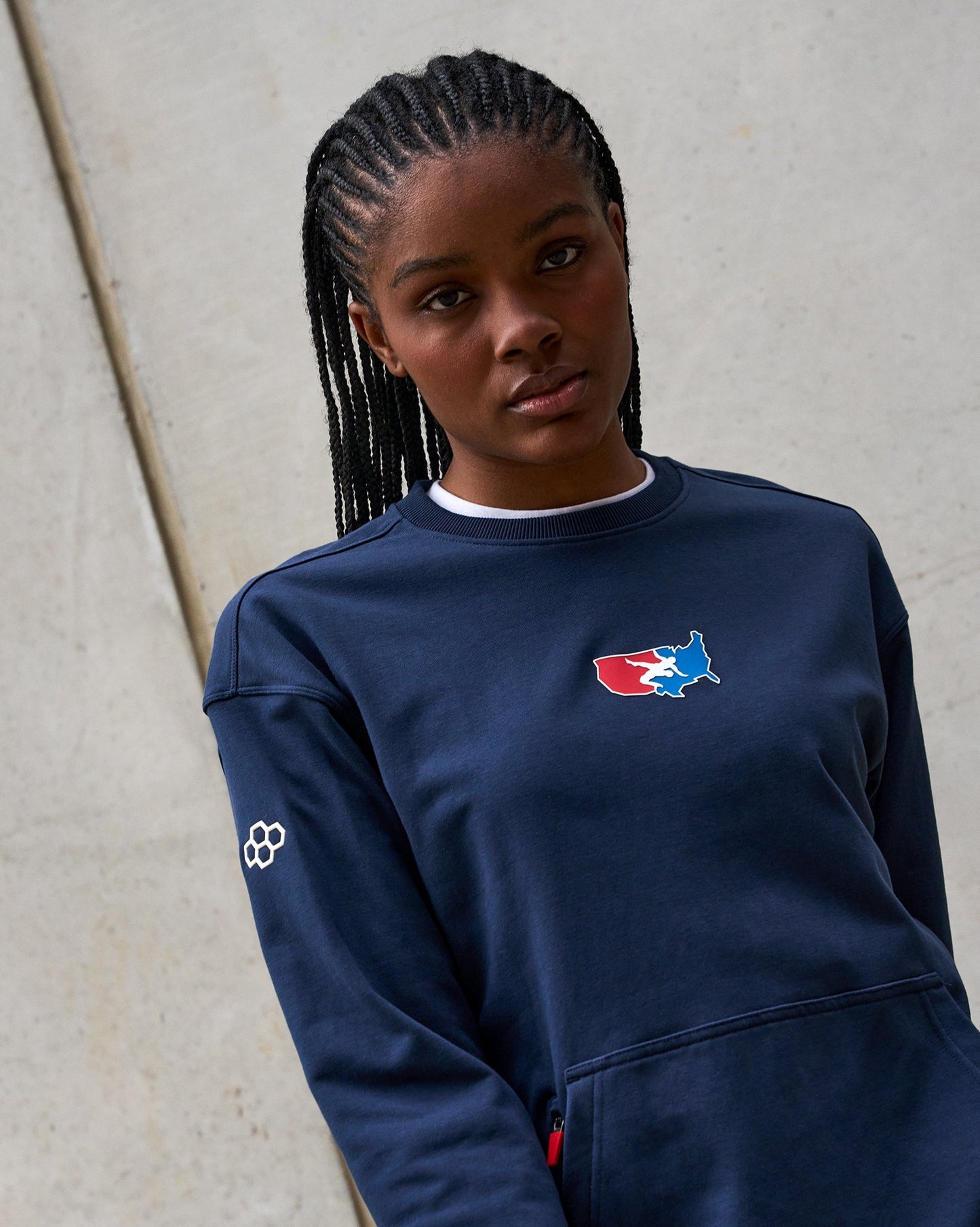 RUDIS USA Wrestling Luxe Terry Crewneck