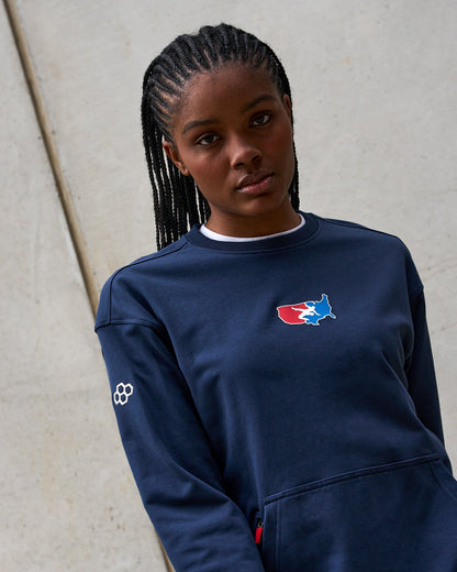 RUDIS USA Wrestling Luxe Terry Crewneck