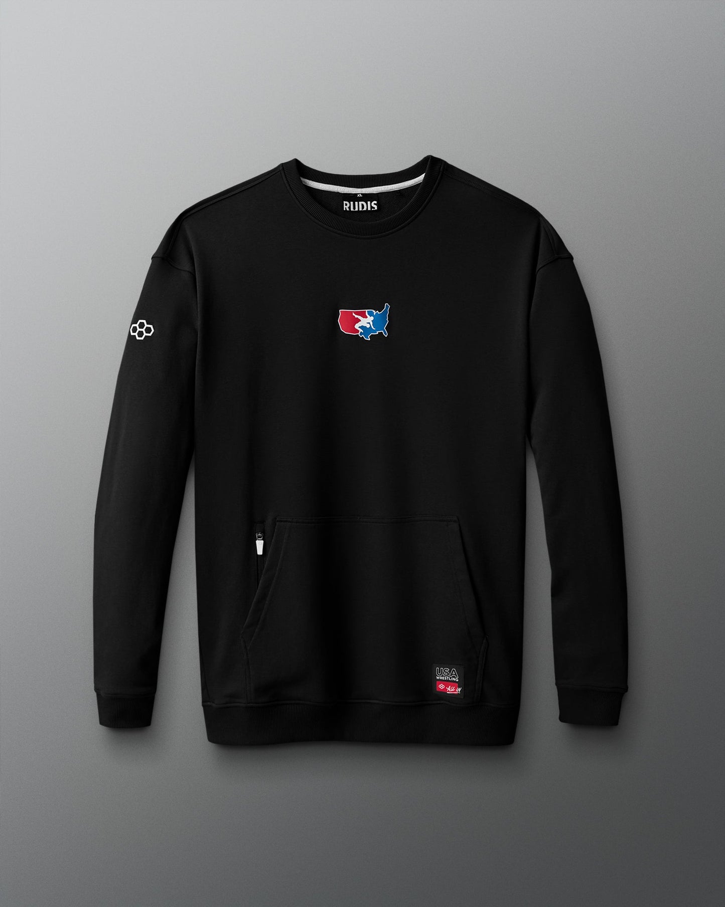 RUDIS USA Wrestling Luxe Terry Crewneck