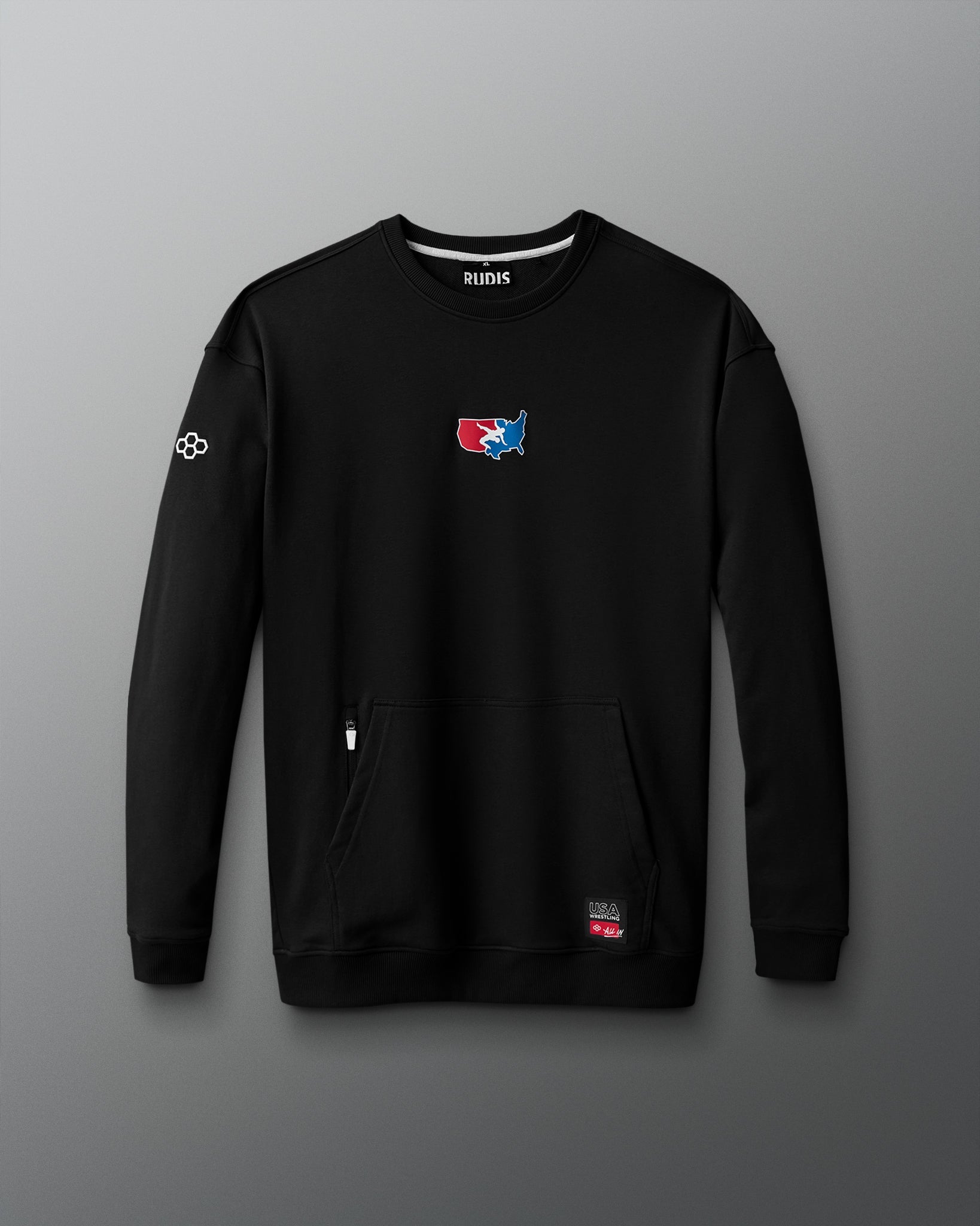 RUDIS USA Wrestling Luxe Terry Crewneck