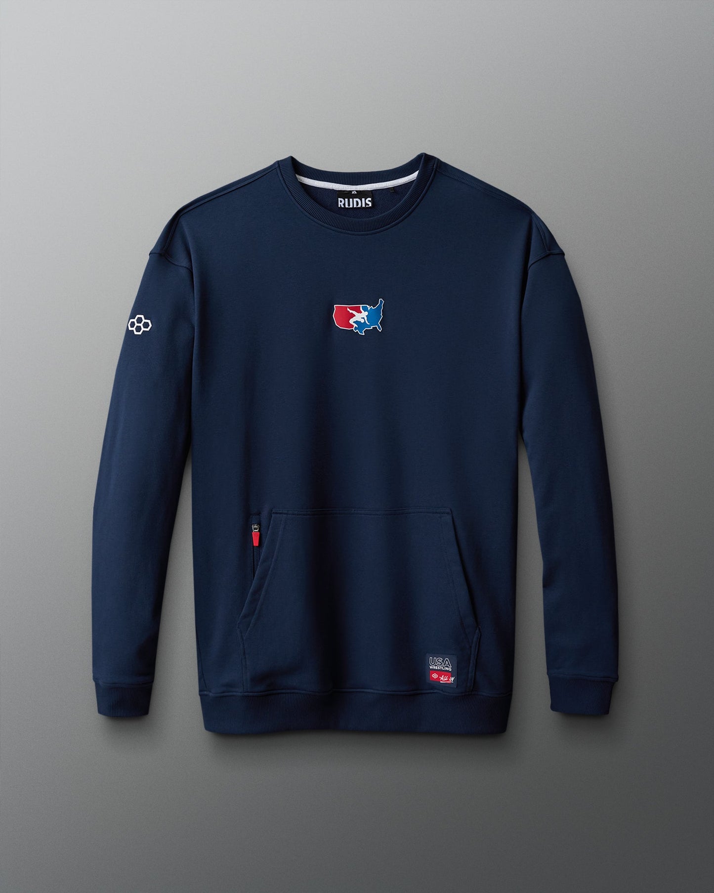 RUDIS USA Wrestling Luxe Terry Crewneck