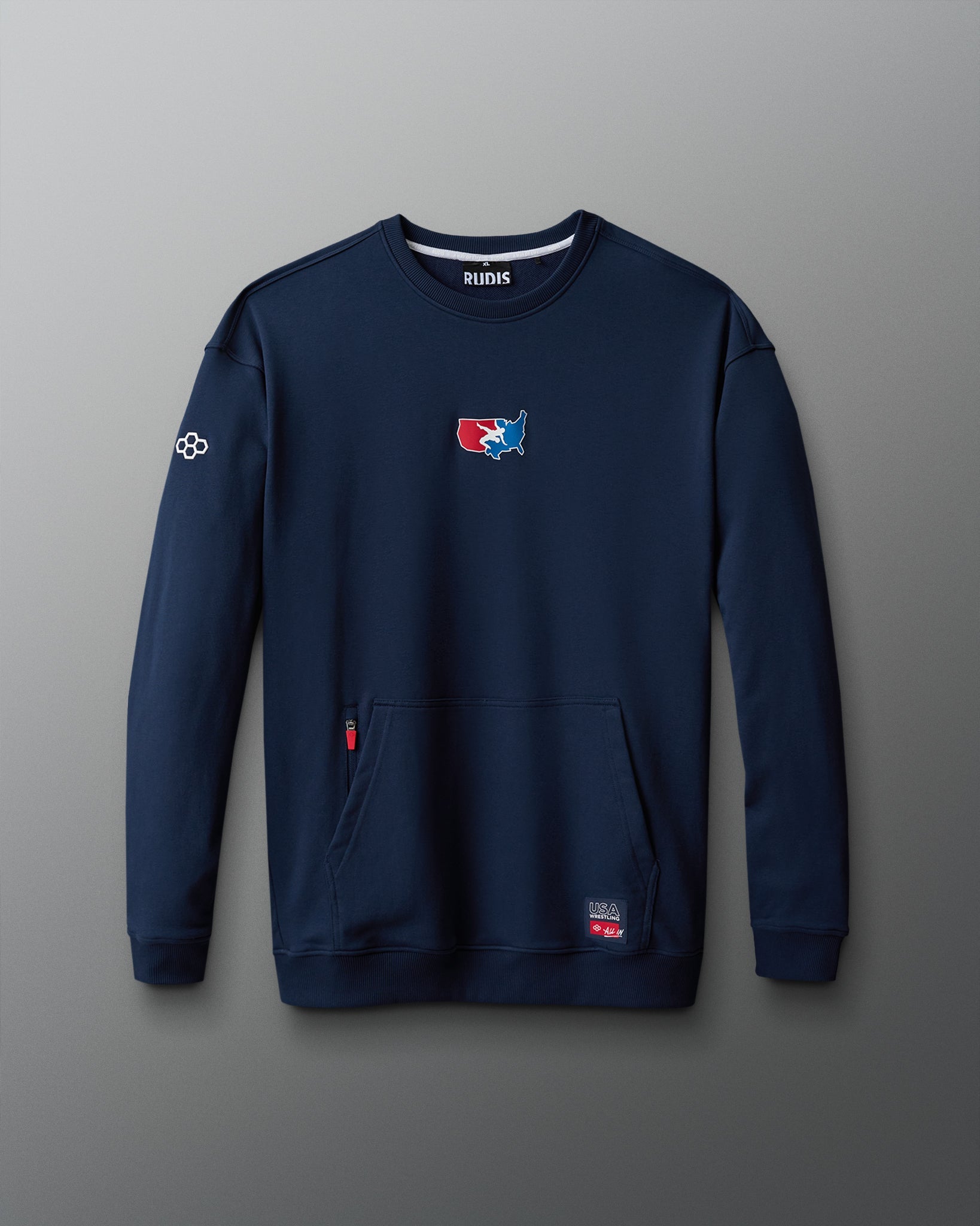 RUDIS USA Wrestling Luxe Terry Crewneck