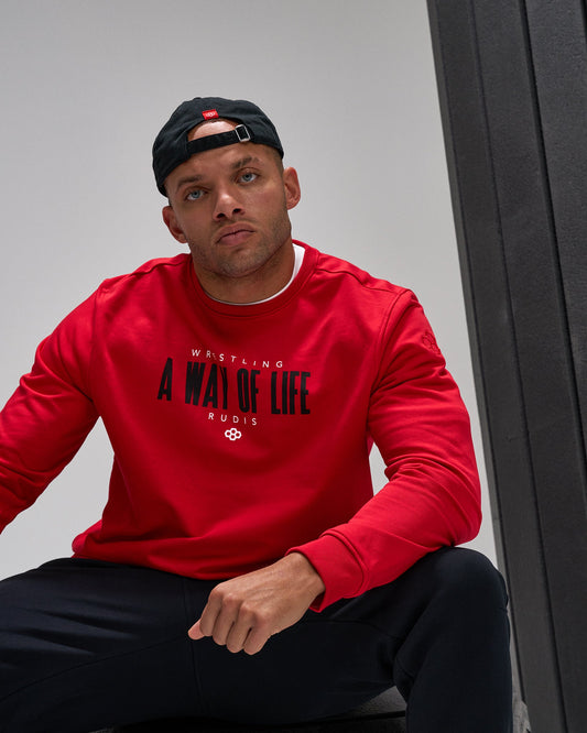 RUDIS Motto Elite Terry Crewneck - RUDIS Crewneck Sweatshirt