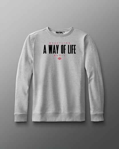 RUDIS Motto Elite Terry Crewneck - RUDIS Crewneck Sweatshirt