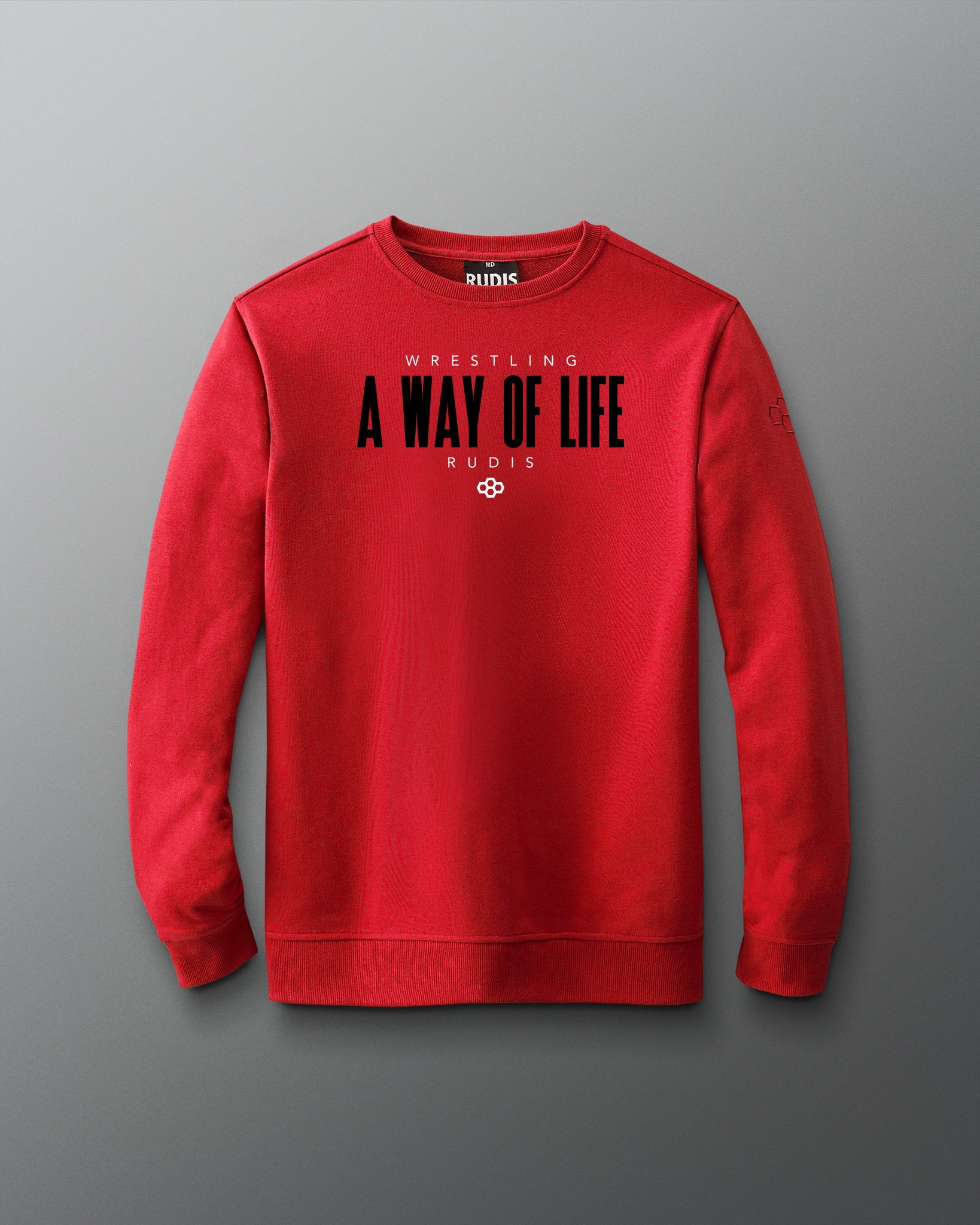 RUDIS Motto Elite Terry Crewneck - RUDIS Crewneck Sweatshirt