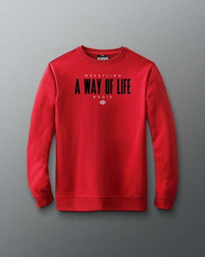 RUDIS Motto Elite Terry Crewneck - RUDIS Crewneck Sweatshirt