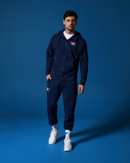 RUDIS USA Wrestling Logo Comfort Fleece Full Zip for Men