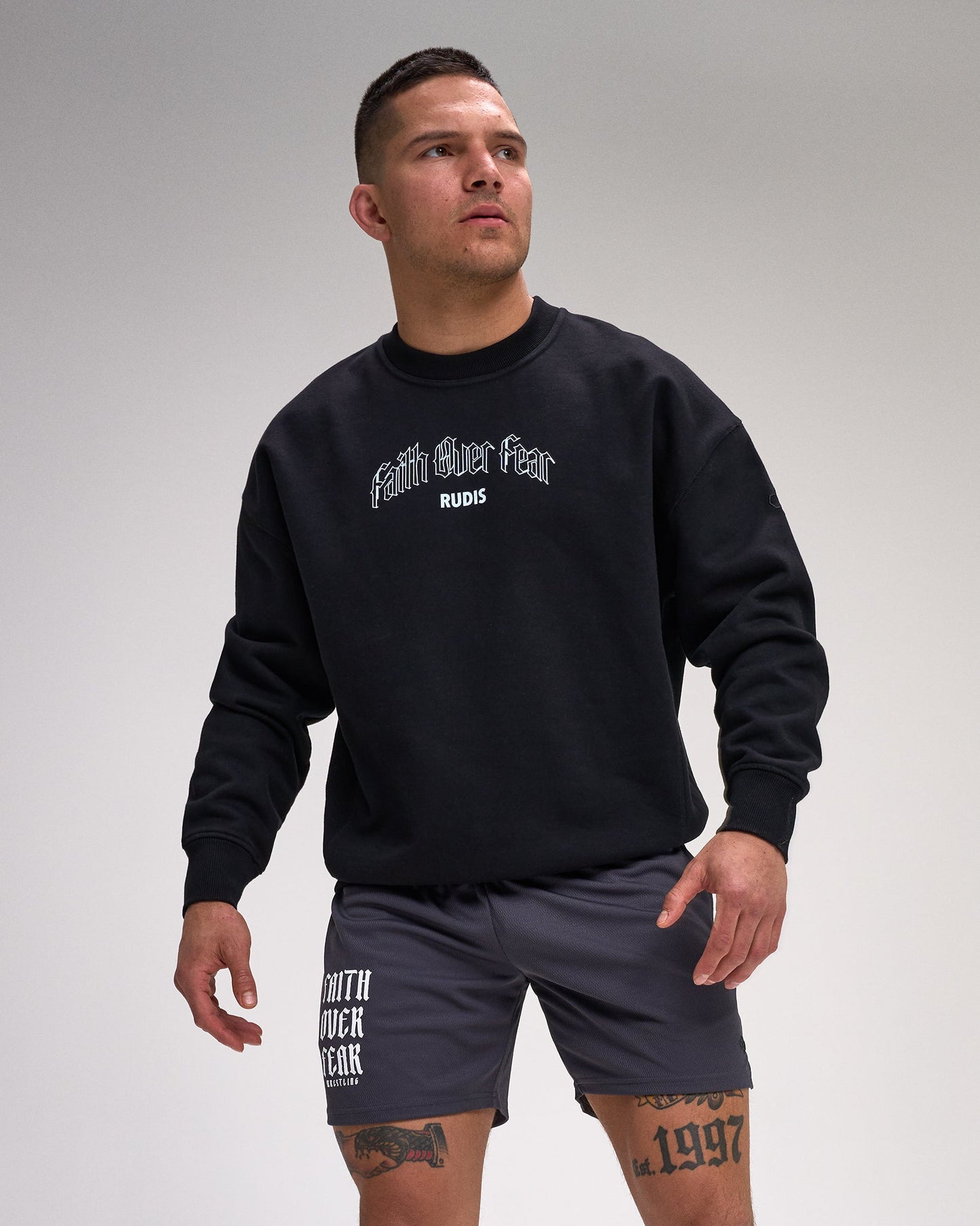 RUDIS Grapple Fear Titan Heavyweight Crewneck