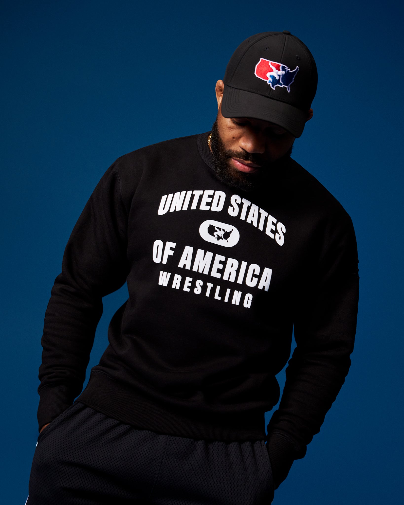 RUDIS USA Wrestling Comfort Fleece Crewneck - Men's