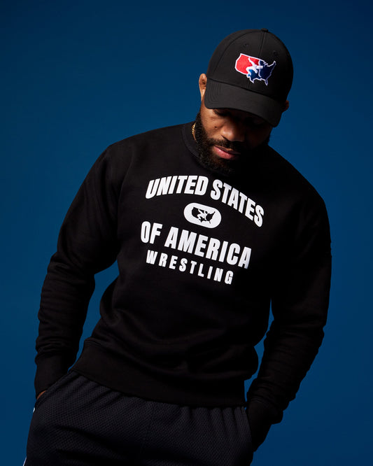 RUDIS USA Wrestling Comfort Fleece Crewneck - Men's