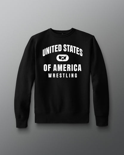 RUDIS USA Wrestling Comfort Fleece Crewneck - Men's
