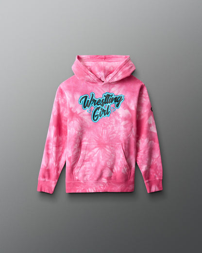 RUDIS Wrestling Girl Youth Tie-Dye Hoodie