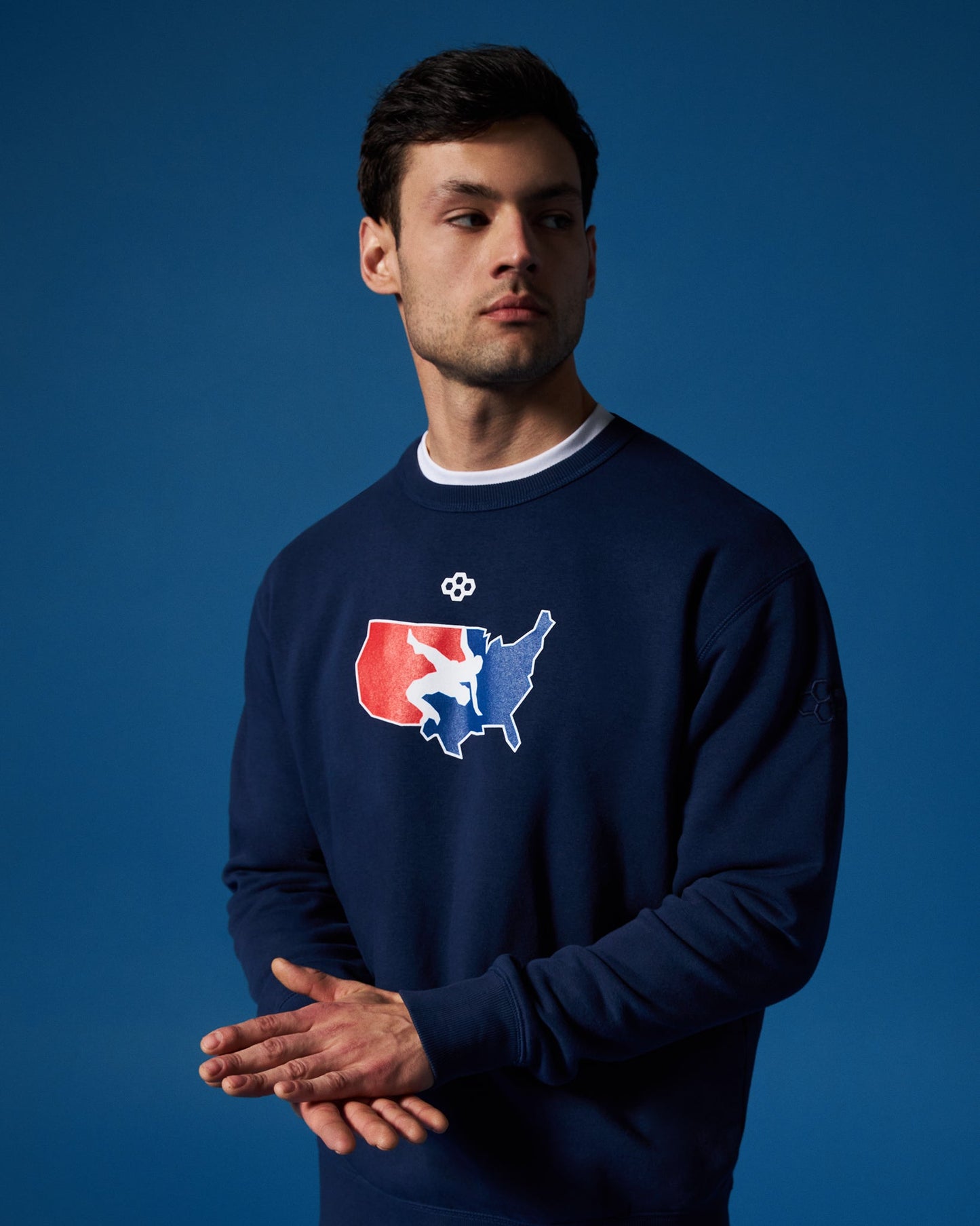RUDIS USA Wrestling Logo Comfort Fleece Crewneck - Unmatched Performance
