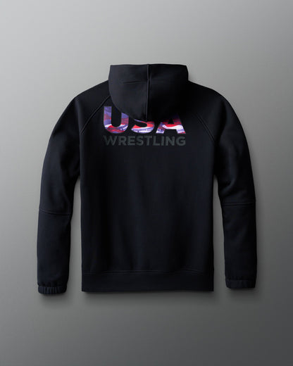 RUDIS Official USA Wrestling Tech Fleece Hoodie for Men