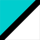 Teal/White/Black