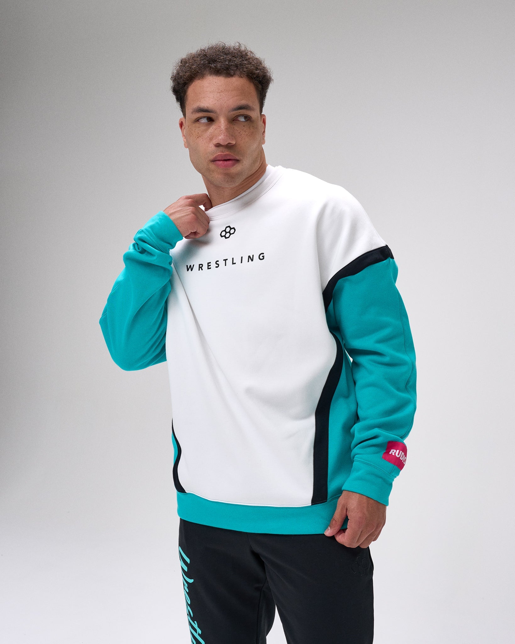 RUDIS Wrestling Colorblock Crewneck