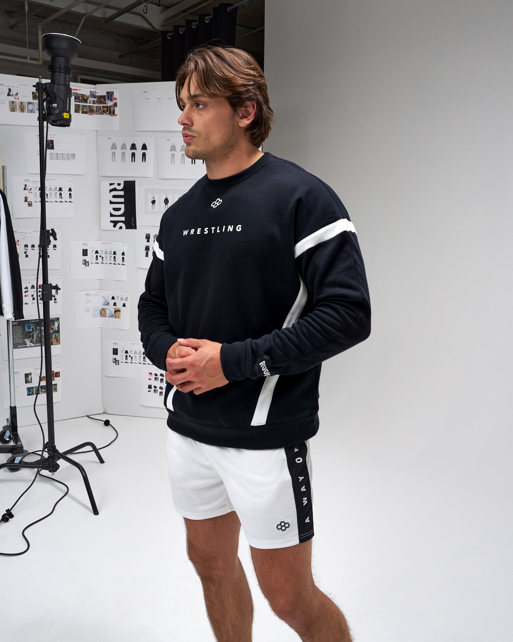 RUDIS Wrestling Colorblock Crewneck