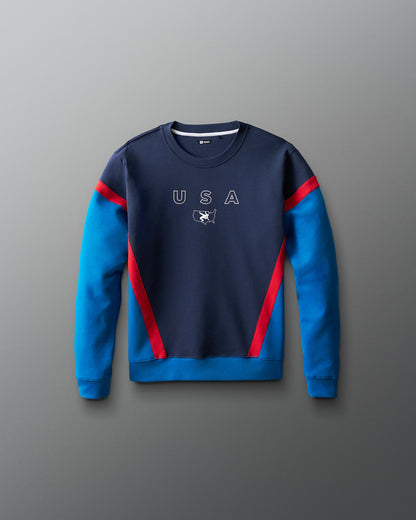 RUDIS USA Wrestling Colorblock Youth Crewneck - Fierce Style