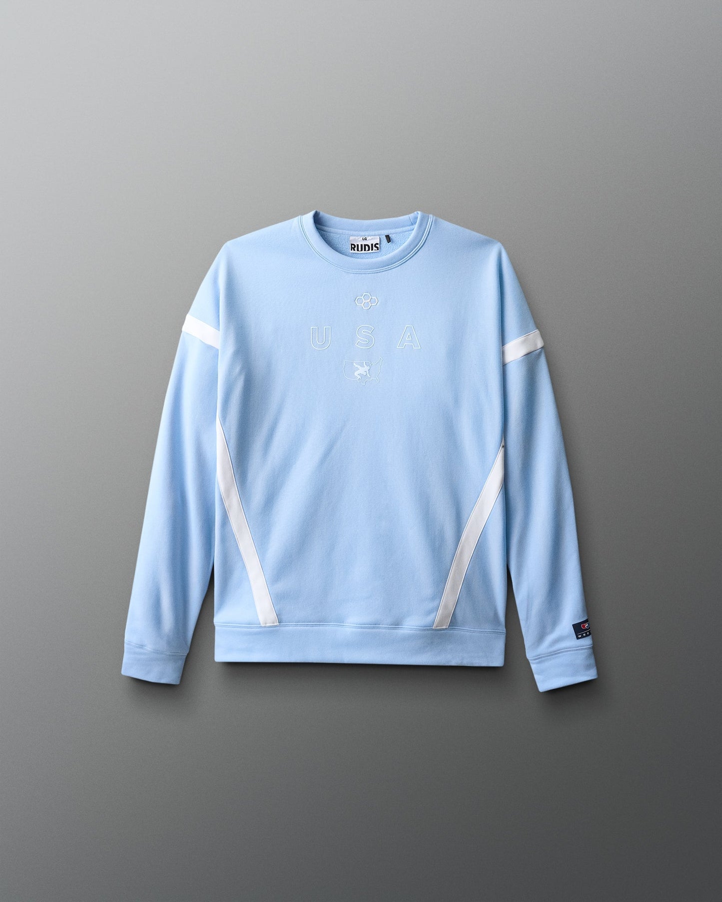 RUDIS USA Wrestling Colorblock Youth Crewneck - Fierce Style