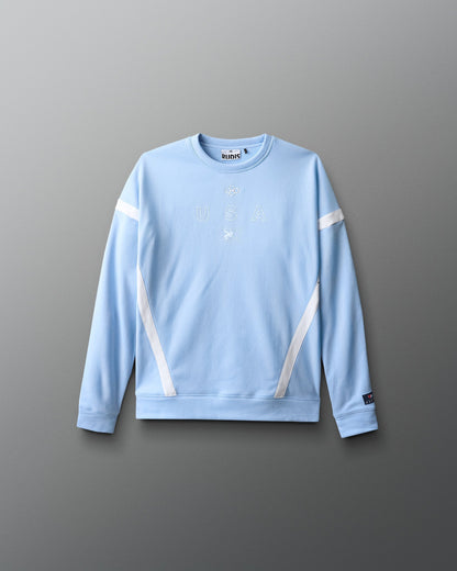 RUDIS USA Wrestling Colorblock Youth Crewneck - Fierce Style