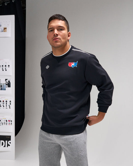 RUDIS USA Wrestling Chronicle Elite Crewneck - Official USA Wrestling Gear for Competitors