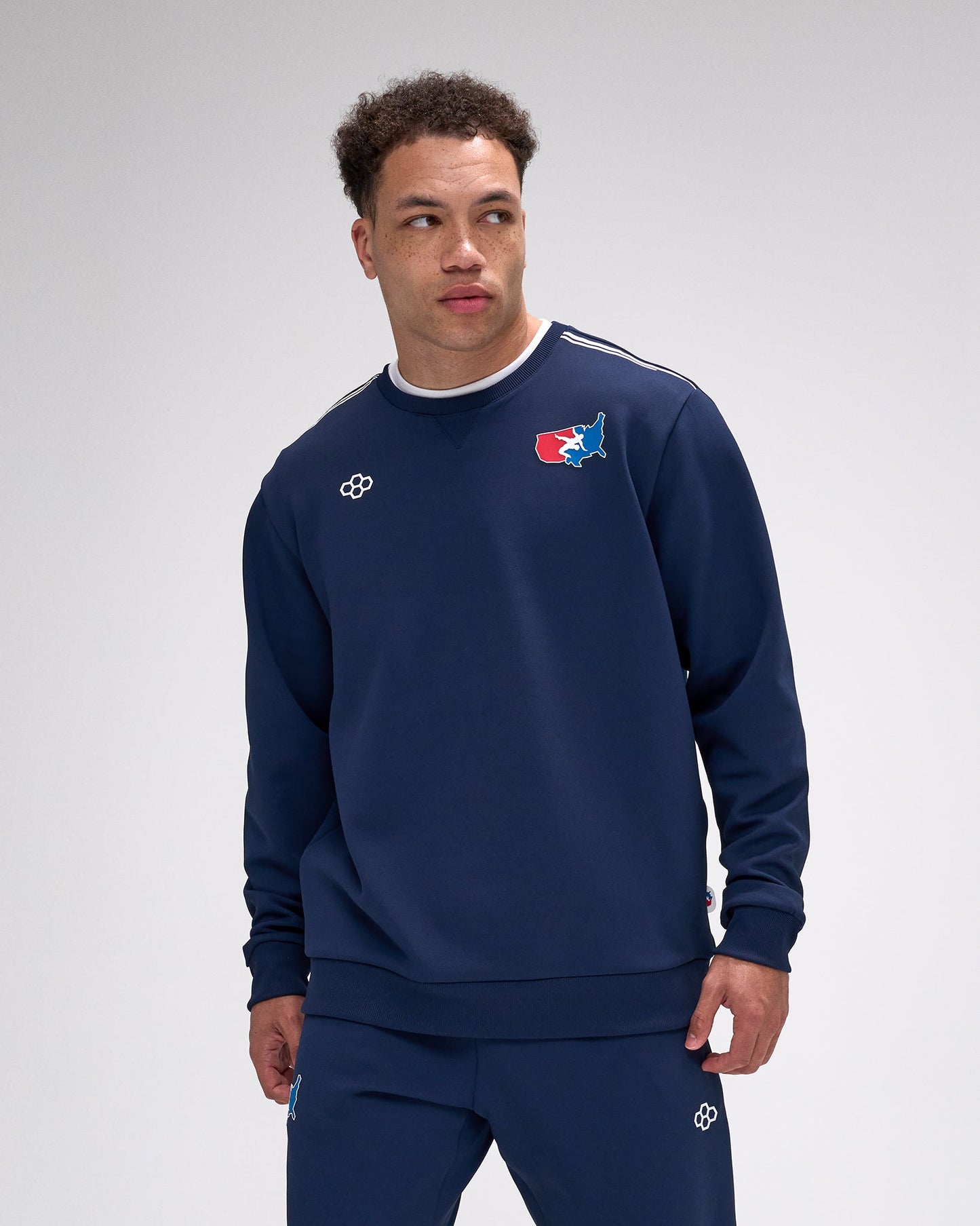 RUDIS USA Wrestling Chronicle Elite Crewneck - Official USA Wrestling Gear for Competitors