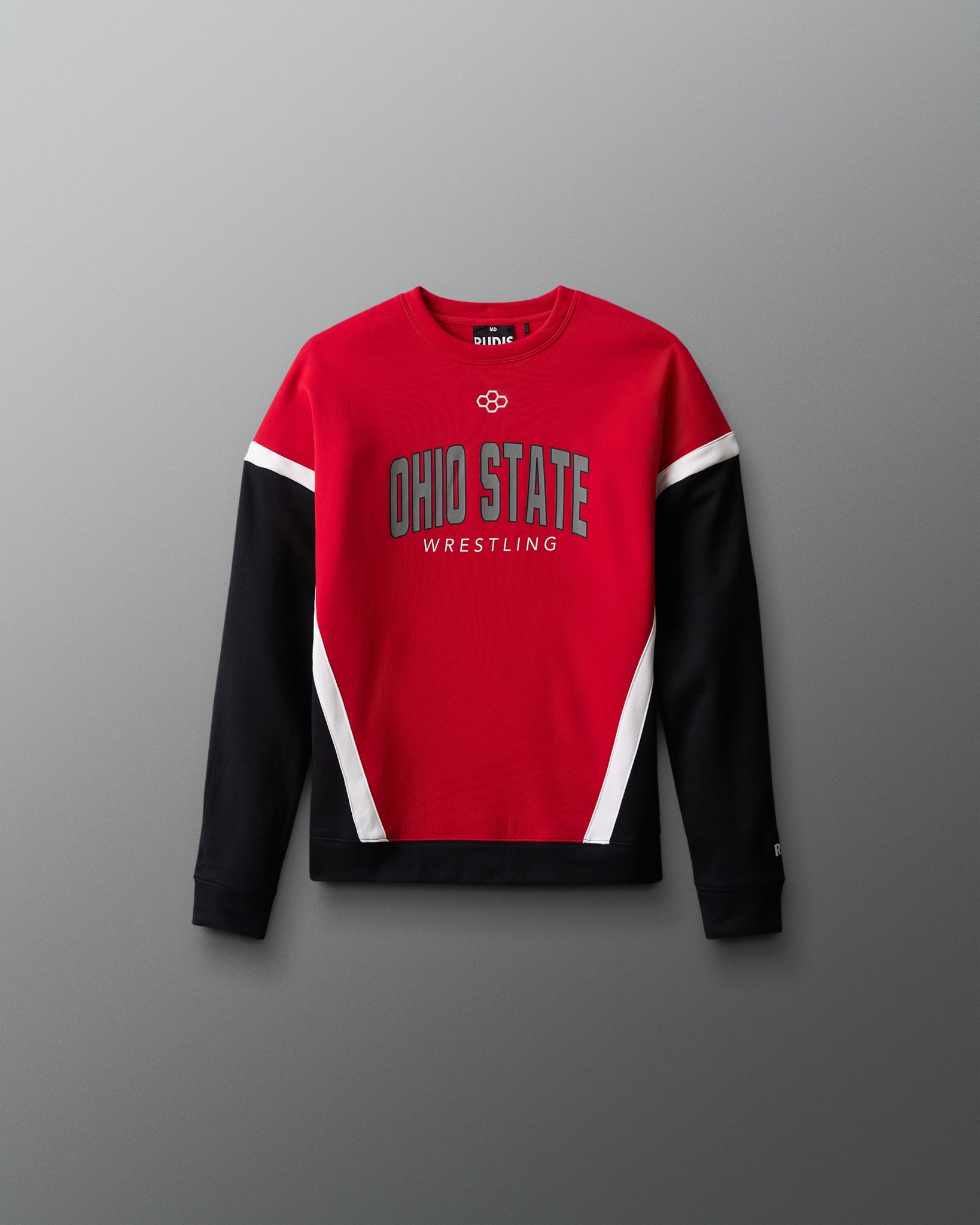 RUDIS Ohio State Youth Colorblock Crewneck